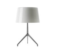 Foscarini Lampe de table Lumiere XX - XXS Ø26 x Hauteur 40 cm - aluminium - blanc