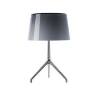 Foscarini Lampe de table Lumiere XX - XXS Ø26 x Hauteur 40 cm - aluminium - gris