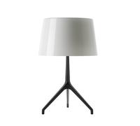 Foscarini Lampe de table Lumiere XX - XXS Ø26 x Hauteur 40 cm - Cromo Nero - blanc
