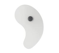 FOSCARINI lampe murale applique BIT (Bit 1 blanc - verre serigrafié et métal verni)