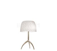 Foscarini Lumiere Lampe de table piccola champagne/à carreaux - avec interrupteurs