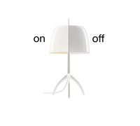 Foscarini Lumiere Piccola Tavolo dimmable Tischleuchte, aluminium / blanc