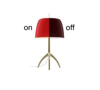 Foscarini Lumiere Piccola Tavolo dimmable Tischleuchte, champagne / rouge cerise