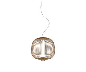 Foscarini Spokes 2 Piccola Sospensione Pendelleuchte, cuivre, Push/DALI