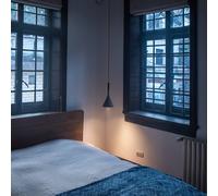 Foscarini Suspension luminaire Aplomb Mini, dimmable, gris, Cuisine, Béton, Design, Suspension