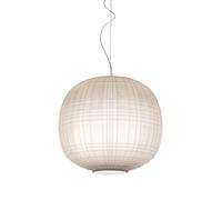 Foscarini Tartan Sospensione LED blanc - commutable Ce luminaire comporte des modules à LED prémontés de classes énergétiques A A++, A+, A