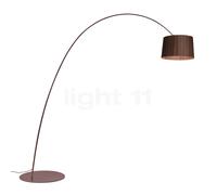 Foscarini Twiggy Elle Wood Lampadaire arc LED bourgogne - palissandre Ce luminaire comporte des modules à LED prémontés de classes énergétiques A A++, A+, A