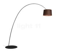 Foscarini Twiggy Elle Wood Lampadaire arc LED noir - palissandre Ce luminaire comporte des modules à LED prémontés de classes énergétiques A A++, A+, A