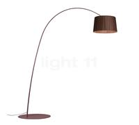 Foscarini Twiggy Wood Lampadaire arc LED bourgogne - palissandre - tunable white Ce luminaire comporte des modules à LED prémontés de classes énergétiques A A++, A+, A
