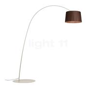 Foscarini Twiggy Wood Lampadaire arc LED greige - palissandre - tunable white Ce luminaire comporte des modules à LED prémontés de classes énergétiques A A++, A+, A
