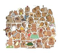 FOSDICK 160 Pièces Capybara Stickers Kawaii, Autocollant Capybara, Dessins Animés Stickers Scrapbooking, Mignons Capibara Sticker, Autocollants Enfants pour Telephone Ordinateur Bouteille Journal