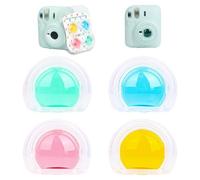 FOSDICK 4 Pièces Close Up Couleur Lens Filtre Set pour Fujifilm Instax Mini 12, Filtres Objectif pour Appareil Photo Instantané, Filtre Couleur de Caméra, Rose, Jaune, Vert, Bleu