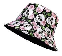 FOSDICK Chapeau Bob Femme Homme, Chapeau de Pêcheur Réversible, Chapeaux de Seau Unisexe Anti-UV Bob Chapeau pour Voyage Plage Jardinier Randonnée Camping