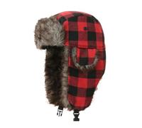FOSDICK Chapeau de Trappeur Unisex, Chapka Bonnet Femme Homme, Hiver d'aviateur Russe Carreaux, d'hiver Ushanka Chapeau avec Cache-Oreilles, Chapeau Russe, Anti Vent Chapeau Chaud Chapeaux Ski