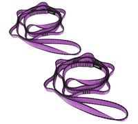 FOSER Lot de 2 sangles d'extension pour hamac de yoga, sangle réglable en nylon pour fitness, pilates et entraînement (violet)