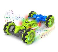 Fosgoit Voiture Telecommandé Tout Terrain Voiture Telecommandé Enfant 2,4 GHz 4WD Offroad 1:24 RC Car Musique et Lumière Mini RC Auto avec la Main Cadeau Enfants 4 5 6 7 8 9 10 Ans