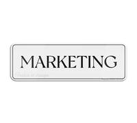 FOSHIN Panneau marketing autocollant en acrylique 10 x 25,6 cm avec symboles pour restaurant, salon, hôtel, motel, arrêts de repos et toilettes publiques