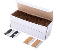 FOSHIO 100 pièce Grattoir Lames Lames Métallique Grattoir Plaque Vitrocéramique professionnel, Acier au carbone métal Lames de rechange, Grattoir pour Plaque Vitrocéramique Lames