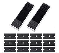 FOSHIO 200 Pièces Lames de Rasoir en Plastique, Kit de Grattoirs Universel pour Plaque Vitrocéramique, Fenêtre, Mirror, Verre, Peinture Auto, Décapant, Lames de Grattoir Noir