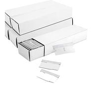 FOSHIO 600 pièce Grattoir Lames Lames Métallique Grattoir Plaque Vitrocéramique professionnel, Métal en acier inoxydable Lames de rechange, Grattoir pour Plaque Vitrocéramique Lames