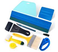 FOSHIO Kit à Papier Peint - Outils de Lissage, Rouleaux, Brosses, Lames et Couteau pour Tapisserie