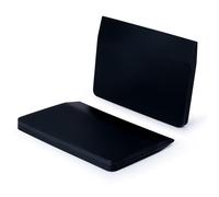 FOSHIO Lot de 2 raclettes en caoutchouc noir - Raclette en silicone souple PPF - Raclette en vinyle pour films - Accessoires de voiture - Pour fenêtre - Teinte (Noir)