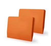 FOSHIO Lot de 2 raclettes en caoutchouc noir - Raclette en silicone souple PPF - Raclette en vinyle pour films - Accessoires de voiture - Pour fenêtre - Teinte (Couleur orange)
