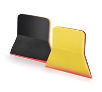 FOSHIO Lot de 2 raclettes en silicone PPF - Raclette en caoutchouc souple - Raclette de fenêtre pour installation de film de voiture - Raclette spéciale pour films de fenêtre