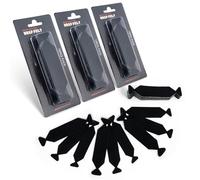 FOSHIO Lot de 30 raclettes pré-découpées en feutre noir avec dos adhésif pour raclettes de 10,2 cm, tampons en feutre adhésifs en vinyle
