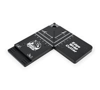 FOSHIO Tapis de Découpe en aluminium Gabarit de découpe à ligne droite, gabarit de découpe Edge Wrap Cuttermess, règle de gabarit pour une mesure précise, couteau à bord réglable, outils fixes pour vi