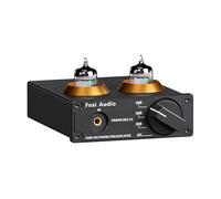 Fosi Audio BOX X2 Préampli Phono, Amplis pour Platine Vinyle, Remplaçable à Tube à Vide, Trois Modes de Gain Commutables, Ampli Phono avec RCA/3.5mm AUX, Amplificateur HiFi pour Ampli Home Cinema