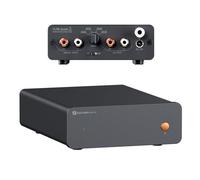Fosi Audio Box X5 Préampli phono pour tourne-disque, mini préamplificateur audio domestique pour platine MM & MC à cartouche tourne-disque phonographe/haut-parleurs actifs, gain réglable à 4 niveaux