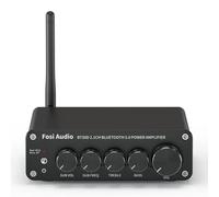 Fosi Audio BT30D Bluetooth 5.0 Récepteur Audio Stéréo Amplificateur 2.1 Canaux Mini Hi-FI Classe D Amplificateur Intégré 50W x 2+100W pour la Maison Haut-Parleurs Passifs d'extérieur/Subwoofer