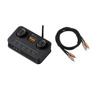 Fosi Audio Câble 2RCA vers 2RCA de 1,2 m (3,9 pieds) et Amplificateur Casque DAC K7, Convertisseur Audio Numérique-Analogique USB C de Bureau pour Espace de Travail et PC de jeu PS5