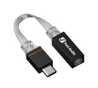 Fosi Audio D2 Adaptateur Audio USB-C vers 3,5mm, Amplificateur DAC pour écouteurs Intra-Auriculaires Filaires IM4, Adaptateur de Prise Casque avec Prise en Charge Micro, USB-C Mâle vers 3,5mm Femelle