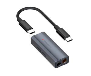 Fosi Audio DS2 USB C to AUX Amplificateur de casque DAC Dongle 3.5mm Jack Adaptateur Audio Portable Amplificateur avec double sortie DSD256 4.4mm Balanced High Resolution Chip CS43131