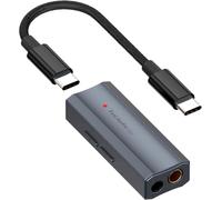 Fosi Audio DS2 USB-C vers AUX DAC Amplificateur pour casque, sortie 3,5 mm & 4,4 mm, DSD256, puce CS43131, pour iPhone & iPad