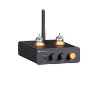 Fosi Audio GR40 Préamplificateur à Tube avec DAC, Amplificateur de Casque Stéréo 3,5 mm pour Haut-Parleurs/Casques Actifs, Préampli Convertisseur Audio Numérique vers Analogique avec BT, USB/Opt/Coax