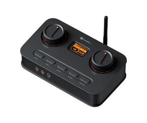 Fosi Audio K7 DAC Ampli Casque, Jusqu'à PCM 384 kHz/32 bits, USB C/Bluetooth aptX HD LL/Optique/Coaxial/Entrée Micro, Sortie Symétrique 4,4 mm/3,5 mm/RCA pour PC PS5 Espace de Travail Gaming