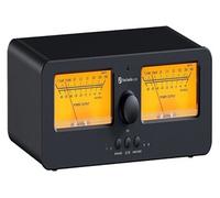 Fosi Audio LC30 Boîtier Sélecteur Audio Analogique 2 Voies avec VU-Mètre - Pour Amplificateurs HiFi et Haut-Parleurs Passifs