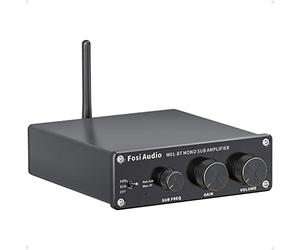 Fosi Audio M01-BT Bluetooth Amplificateur de subwoofer 300 Watt Mini Ampli Hifi mono stéréo haute fréquence avec contrôle du gain des basses pour subwoofer/haut-parleur pour cinéma maison