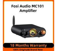 Fosi Audio MC101 amplificateur stéréo Bluetooth Mini amplificateur Audio domestique avec VU mètre récepteur HiFi 2 canaux pour haut-parleur passif With power supply