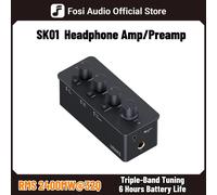 Fosi Audio SK01 amplificateur et préamplificateur de casque 2 en 1 pour écouteurs, amplificateur de puissance, haut-parleurs actifs SK01