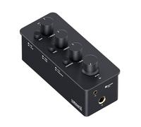 Fosi Audio SK01 Préamplificateur égaliseur pour Casque d'écoute, Contrôle de la Tonalité des Graves, des Médiums et des Aigus, Amplificateur Analogique Portable de Class-A pour Jacks de 3,5mm & 6,35mm