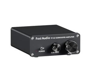Fosi Audio TP-02 Amplificateur Subwoofer Mini Sub Bass Amplificateur Numérique de Subwoofer Intégré de Classe D TDA7498E 220Watt