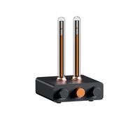 Fosi Audio Visualiseur de Musique, Analyseur de Spectre de Captation Sonore, éclairage d'ambiance RVB à Tube Vintage, Affichage du Volume du Microphone pour Système Stéréo Domestique et de Bureau