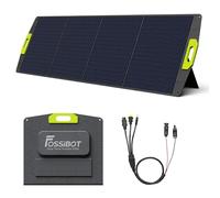 FOSSIBOT Panneau solaire portable 200 W - Kit de panneau solaire pliable - Module d'efficacité 23,4 % - IP67 - Étanche - Pour camping en plein air, camping - F1200 F2400 F3600 - Station d'alimentation
