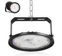 Fosingut Projecteur LED Industriel 100W,10000LM Spot High Bay Lumière éclairage d'atelier,Blanc Froid 6500K IP65 Étanche UFO Eclairage Plafonnier LED Interieur Lustre pour Entrepôt,Usine,Hall,Gym