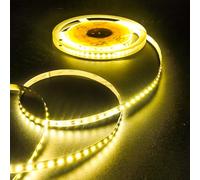 Fosingut Ruban LED 10m,12V Bande LED Chambre Blanc Chaud 3000K,120LEDs/m 8mm Flexible Lumiere Gaming,Autocollant Rubans à LED Lumineuse pour TV,Cuisine,Maison Décor Intérieure,DIY(Seule Bandeau)
