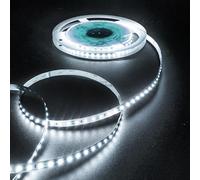 Fosingut Ruban LED 10m,12V Bande LED Chambre Blanc Froid 6500K,120LEDs/m 8mm Flexible Lumiere Gaming,Autocollant Rubans à LED Lumineuse pour TV,Cuisine,Maison Décor Intérieure,DIY(Seule Bandeau)